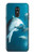 W3878 Dolphin Funda Carcasa Case y Caso Del Tirón Funda para LG Q Stylo 4, LG Q Stylus