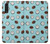 W3860 Coconut Dot Pattern Funda Carcasa Case y Caso Del Tirón Funda para LG Velvet