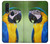 W3888 Macaw Face Bird Funda Carcasa Case y Caso Del Tirón Funda para Motorola One Action (Moto P40 Power)