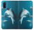 W3878 Dolphin Funda Carcasa Case y Caso Del Tirón Funda para Motorola G Pure