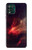 W3897 Red Nebula Space Funda Carcasa Case y Caso Del Tirón Funda para Motorola Moto G Stylus 5G