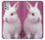 W3870 Cute Baby Bunny Funda Carcasa Case y Caso Del Tirón Funda para Motorola Moto G Stylus (2021)