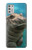 W3871 Cute Baby Hippo Hippopotamus Funda Carcasa Case y Caso Del Tirón Funda para Motorola Moto G Stylus (2021)