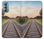 W3866 Railway Straight Train Track Funda Carcasa Case y Caso Del Tirón Funda para Motorola Moto G Stylus 5G (2022)