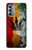 W3890 Reggae Rasta Flag Smoke Funda Carcasa Case y Caso Del Tirón Funda para Motorola Moto G Stylus 5G (2022)