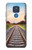 W3866 Railway Straight Train Track Funda Carcasa Case y Caso Del Tirón Funda para Motorola Moto G Play (2021)