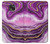 W3896 Purple Marble Gold Streaks Funda Carcasa Case y Caso Del Tirón Funda para Motorola Moto G Power (2021)