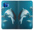 W3878 Dolphin Funda Carcasa Case y Caso Del Tirón Funda para Motorola Moto G 5G Plus