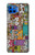 W3879 Retro Music Doodle Funda Carcasa Case y Caso Del Tirón Funda para Motorola Moto G 5G Plus