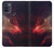 W3897 Red Nebula Space Funda Carcasa Case y Caso Del Tirón Funda para Motorola Moto G50