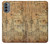 W3868 Aircraft Blueprint Old Paper Funda Carcasa Case y Caso Del Tirón Funda para Motorola Moto G31