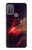 W3897 Red Nebula Space Funda Carcasa Case y Caso Del Tirón Funda para Motorola Moto G10 Power