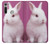 W3870 Cute Baby Bunny Funda Carcasa Case y Caso Del Tirón Funda para Motorola Moto G8