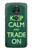 W3862 Keep Calm and Trade On Funda Carcasa Case y Caso Del Tirón Funda para Motorola Moto G7 Play