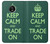 W3862 Keep Calm and Trade On Funda Carcasa Case y Caso Del Tirón Funda para Motorola Moto G6