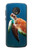 W3899 Sea Turtle Funda Carcasa Case y Caso Del Tirón Funda para Motorola Moto G6