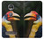 W3876 Colorful Hornbill Funda Carcasa Case y Caso Del Tirón Funda para Motorola Moto Z2 Play, Z2 Force