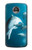 W3878 Dolphin Funda Carcasa Case y Caso Del Tirón Funda para Motorola Moto Z2 Play, Z2 Force