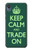 W3862 Keep Calm and Trade On Funda Carcasa Case y Caso Del Tirón Funda para Motorola Moto E6, Moto E (6th Gen)