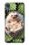 W3863 Pygmy Hedgehog Dwarf Hedgehog Paint Funda Carcasa Case y Caso Del Tirón Funda para Motorola Moto E6, Moto E (6th Gen)