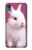 W3870 Cute Baby Bunny Funda Carcasa Case y Caso Del Tirón Funda para Motorola Moto E6, Moto E (6th Gen)