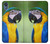 W3888 Macaw Face Bird Funda Carcasa Case y Caso Del Tirón Funda para Motorola Moto E6, Moto E (6th Gen)