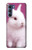 W3870 Cute Baby Bunny Funda Carcasa Case y Caso Del Tirón Funda para Motorola Edge S30