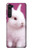 W3870 Cute Baby Bunny Funda Carcasa Case y Caso Del Tirón Funda para Motorola Edge