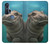 W3871 Cute Baby Hippo Hippopotamus Funda Carcasa Case y Caso Del Tirón Funda para Motorola Edge+