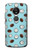 W3860 Coconut Dot Pattern Funda Carcasa Case y Caso Del Tirón Funda para Motorola Moto E5 Plus