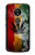 W3890 Reggae Rasta Flag Smoke Funda Carcasa Case y Caso Del Tirón Funda para Motorola Moto E5 Plus