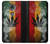 W3890 Reggae Rasta Flag Smoke Funda Carcasa Case y Caso Del Tirón Funda para Motorola Moto E5 Plus