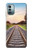 W3866 Railway Straight Train Track Funda Carcasa Case y Caso Del Tirón Funda para Nokia G11, G21