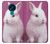 W3870 Cute Baby Bunny Funda Carcasa Case y Caso Del Tirón Funda para Nokia 3.4