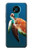 W3899 Sea Turtle Funda Carcasa Case y Caso Del Tirón Funda para Nokia 3.4