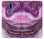 W3896 Purple Marble Gold Streaks Funda Carcasa Case y Caso Del Tirón Funda para Nokia 2.4