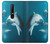 W3878 Dolphin Funda Carcasa Case y Caso Del Tirón Funda para Nokia 6.1, Nokia 6 2018