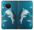 W3878 Dolphin Funda Carcasa Case y Caso Del Tirón Funda para Nokia X20