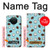 W3860 Coconut Dot Pattern Funda Carcasa Case y Caso Del Tirón Funda para Nokia X10