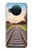 W3866 Railway Straight Train Track Funda Carcasa Case y Caso Del Tirón Funda para Nokia X10