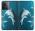 W3878 Dolphin Funda Carcasa Case y Caso Del Tirón Funda para OnePlus Ace