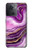 W3896 Purple Marble Gold Streaks Funda Carcasa Case y Caso Del Tirón Funda para OnePlus Ace