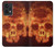 W3881 Fire Skull Funda Carcasa Case y Caso Del Tirón Funda para OnePlus Nord CE 2 Lite 5G