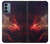 W3897 Red Nebula Space Funda Carcasa Case y Caso Del Tirón Funda para OnePlus Nord N200 5G