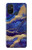 W3906 Navy Blue Purple Marble Funda Carcasa Case y Caso Del Tirón Funda para OnePlus Nord N100