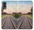 W3866 Railway Straight Train Track Funda Carcasa Case y Caso Del Tirón Funda para OnePlus Nord 2 5G
