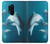 W3878 Dolphin Funda Carcasa Case y Caso Del Tirón Funda para OnePlus 8 Pro