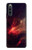 W3897 Red Nebula Space Funda Carcasa Case y Caso Del Tirón Funda para Sony Xperia 10 IV