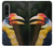 W3876 Colorful Hornbill Funda Carcasa Case y Caso Del Tirón Funda para Sony Xperia 1 IV