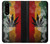 W3890 Reggae Rasta Flag Smoke Funda Carcasa Case y Caso Del Tirón Funda para Sony Xperia 5 III